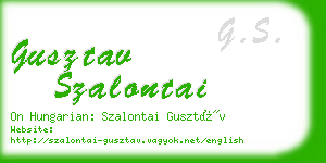 gusztav szalontai business card